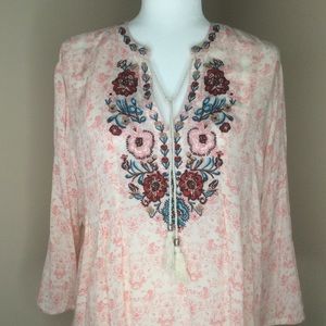 Vintage america embroidered top NWT